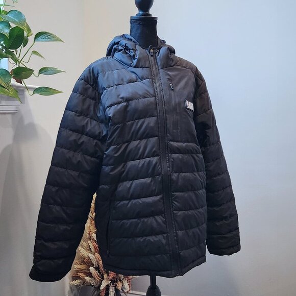 NBA Puffer Coat, Black, Size Large, New With Tags, Hoodie, Mens Basketball - Picture 15 of 16